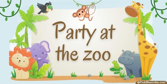 First Birthday Party at the Zoo