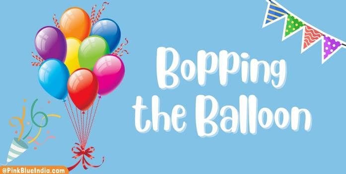Bopping the Balloon kids birthday party game