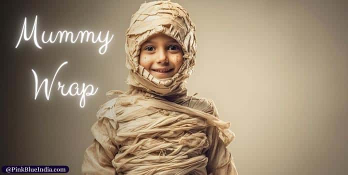 Mummy Wrap party game for kids