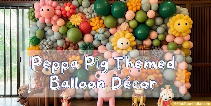 Peppa Pig Themed Balloon Décor for kids