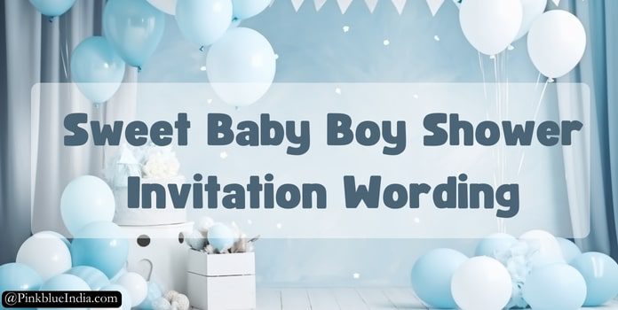 Sweet Baby Boy Shower Invitation Wording