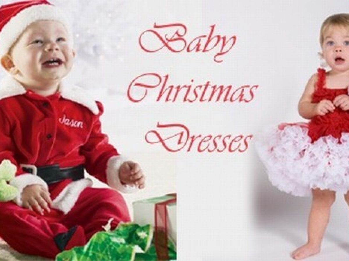 baby in christmas dress