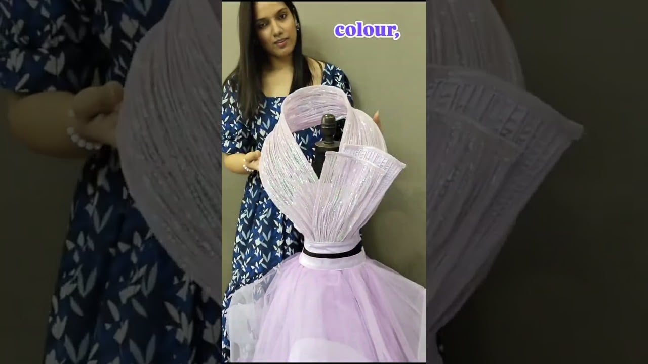 Beautiful Lavender Birthday Dress for Girls | Party Wear Gown for Baby Girls