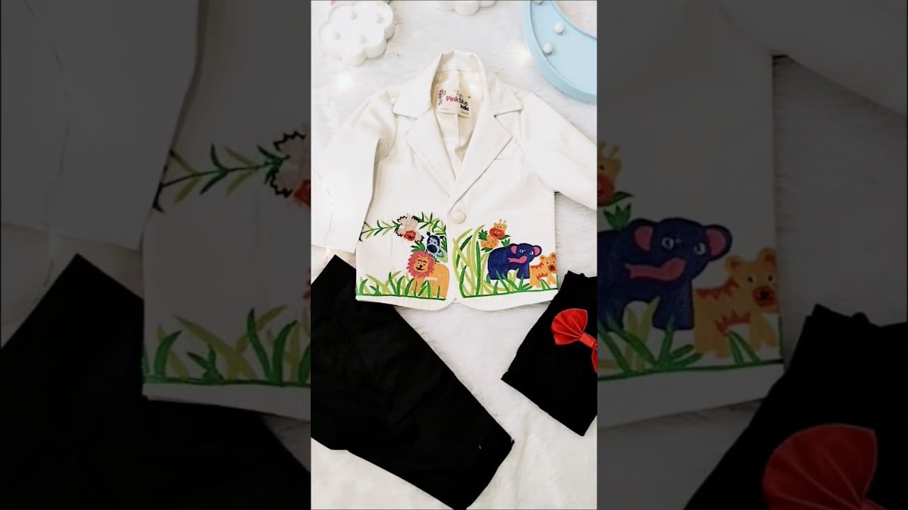 Jungle Theme Party Dress for 1st Birthday Boy