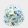 White printed sun hat for baby, lightweight and comfortable for summer protection