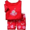 Red baby tshirt and shorts set comfortable everyday gift outfit
