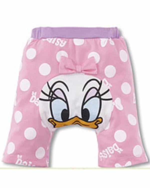Baby girl Donald Duck shorts pink cartoon print comfortable summer wear