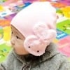 Baby pink winter cap soft warm accessory gift idea