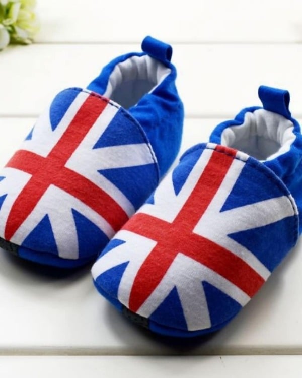 Little England baby booties for boys, cute and comfortable for gifting or special occasions