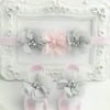 Barefoot sandals and headband set for baby girls, cute and perfect for gifting