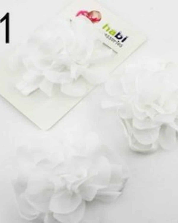 Floral infant toe blooms for baby girls, cute and stylish for birthdays or gifting