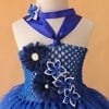 Royal blue glitter tutu dress for girls, cute and party-ready