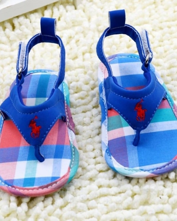Designer blue toddler boys sandals, stylish and cute for parties