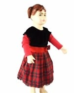 Red and black baby girl party dress, cute and stylish for special occasions