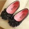 Black party shoes for baby girls, stylish and cute for gifting or festive occasions