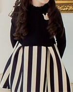 Uptown white and black kids dress, stylish special occasion wear