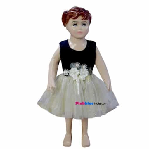 black-and-golden-shimmery-little-princess-dress