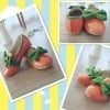Orange party wear footwear for baby girls, cute and festive