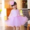 Beautiful pink children's net dress, stylish and cute for parties