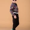 Black trousers for kids, party wear, stylish festive outfit