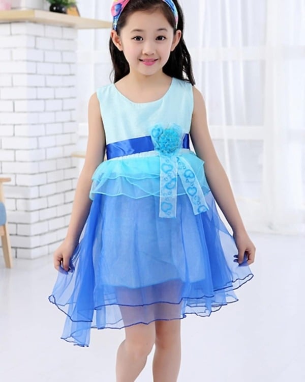 Designer summer party dress for baby girls, stylish cute birthday outfit
