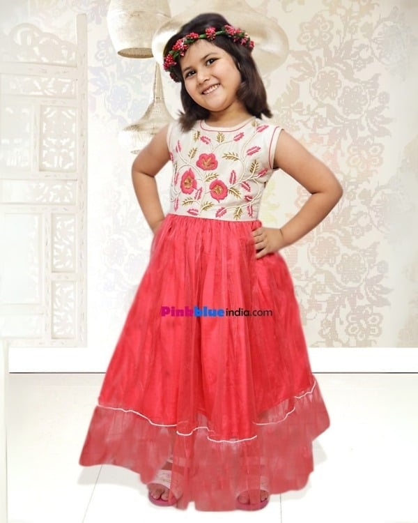 Fashionable kids luxury party designer dress, cute and stylish for celebrations