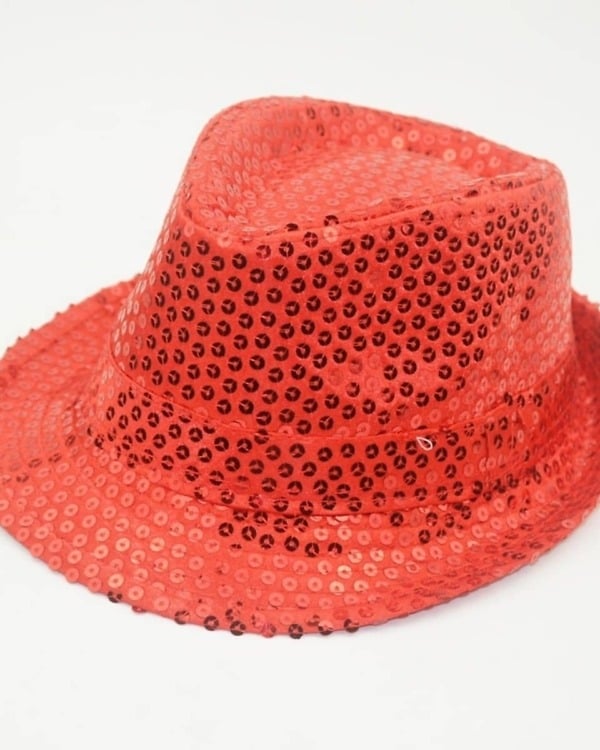 Red kids summer hat stylish sun protection gift accessory