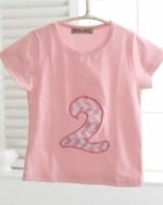 Peach 2nd birthday t shirt for kids boys and girls