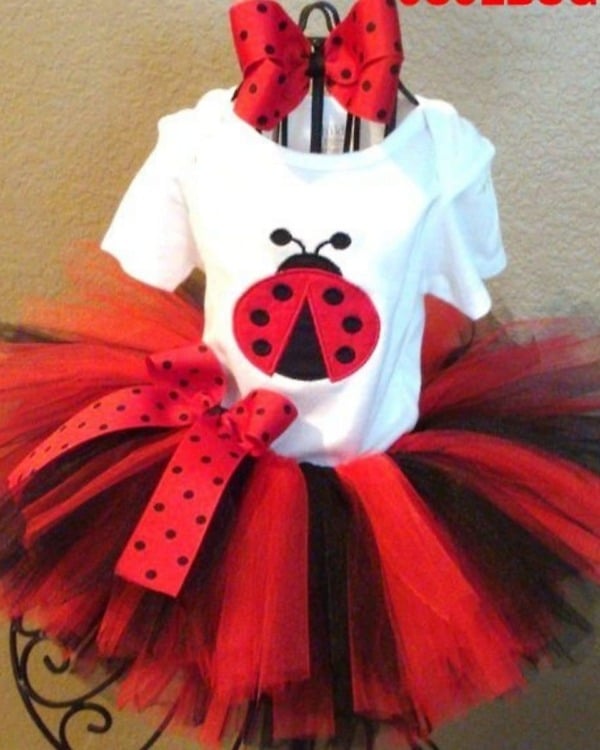 Beetle tutu dress with headband for princess girls, cute and festive