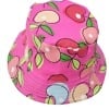 Pink baby girl hat with fruit print cute summer gift