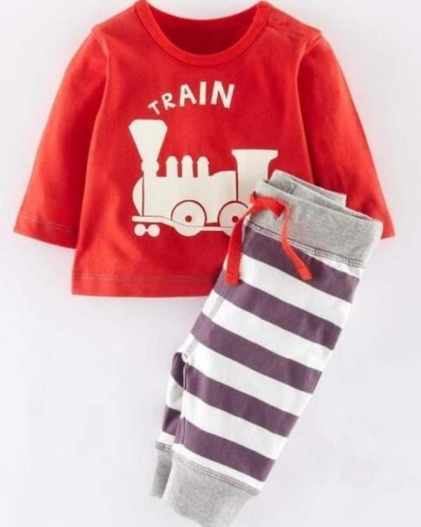 Baby tee and pajama set soft cotton outfit ideal newborn gift