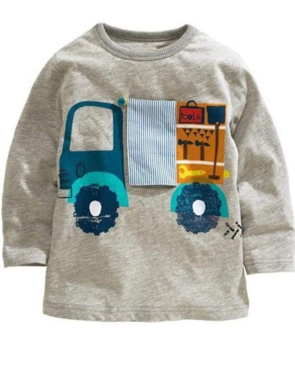 Cool grey shirt for baby boy everyday wear