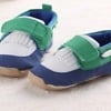 Shoes for boys in blue, green, and white, cute and stylish for parties