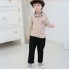 Smart beige and black formal suit for infant boys, stylish and cute for parties or gifting