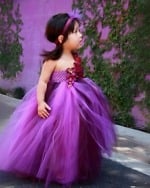 Purple tutu dress baby girl princess party outfit cute birthday wear