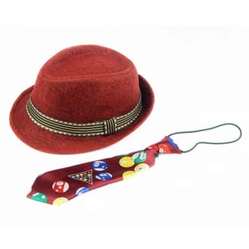 red-boy-hat-with-tie-with-multi-colored-balls