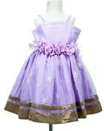 Lavender frock for Indian children, cute and elegant for parties