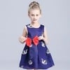 Blue princess dress for baby girls, elegant party wear, stylish