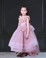 Baby ball gown evening dress for girls, stylish party wear