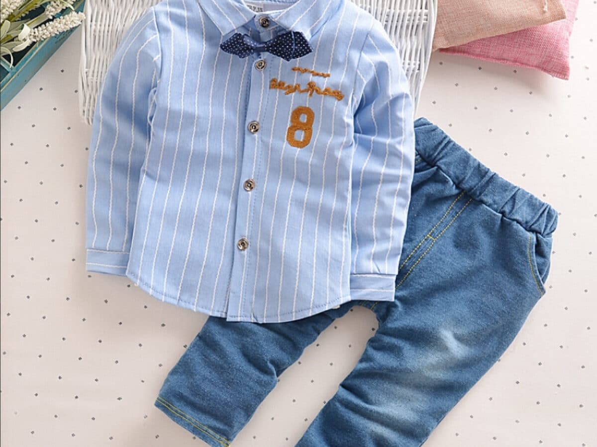 Toddler Boy Blue Jean Shirt For Baby Boy Toddler Baby Boys Summer
