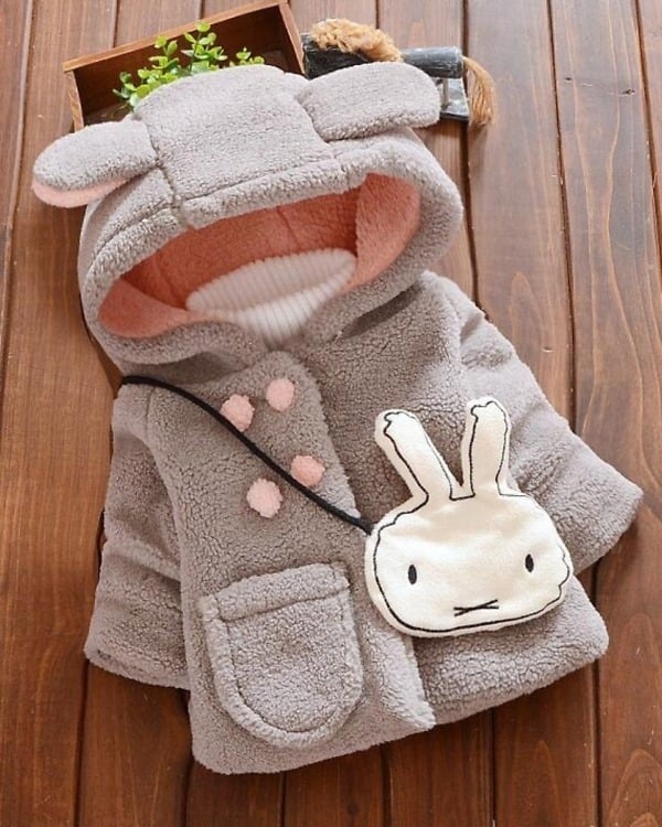 Fleece jacket for toddler girls, party wear, stylish and comfortable