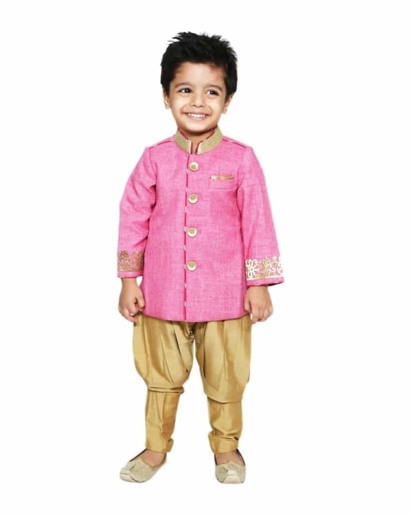 Bollywood-style sherwani with breeches for kids, wedding wear, stylish