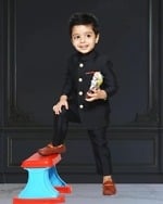 Royal Indian Jodhpuri suit with trouser, little boys wedding outfit