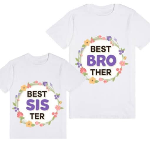best-brother-best-sister-personalised-custom-matching-tee