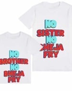Kids sibling tshirt funny quote white print comfortable festive occasion wear