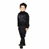 Black bow tie set with boys waistcoat and tuxedo shirt, stylish and cute for parties or weddings