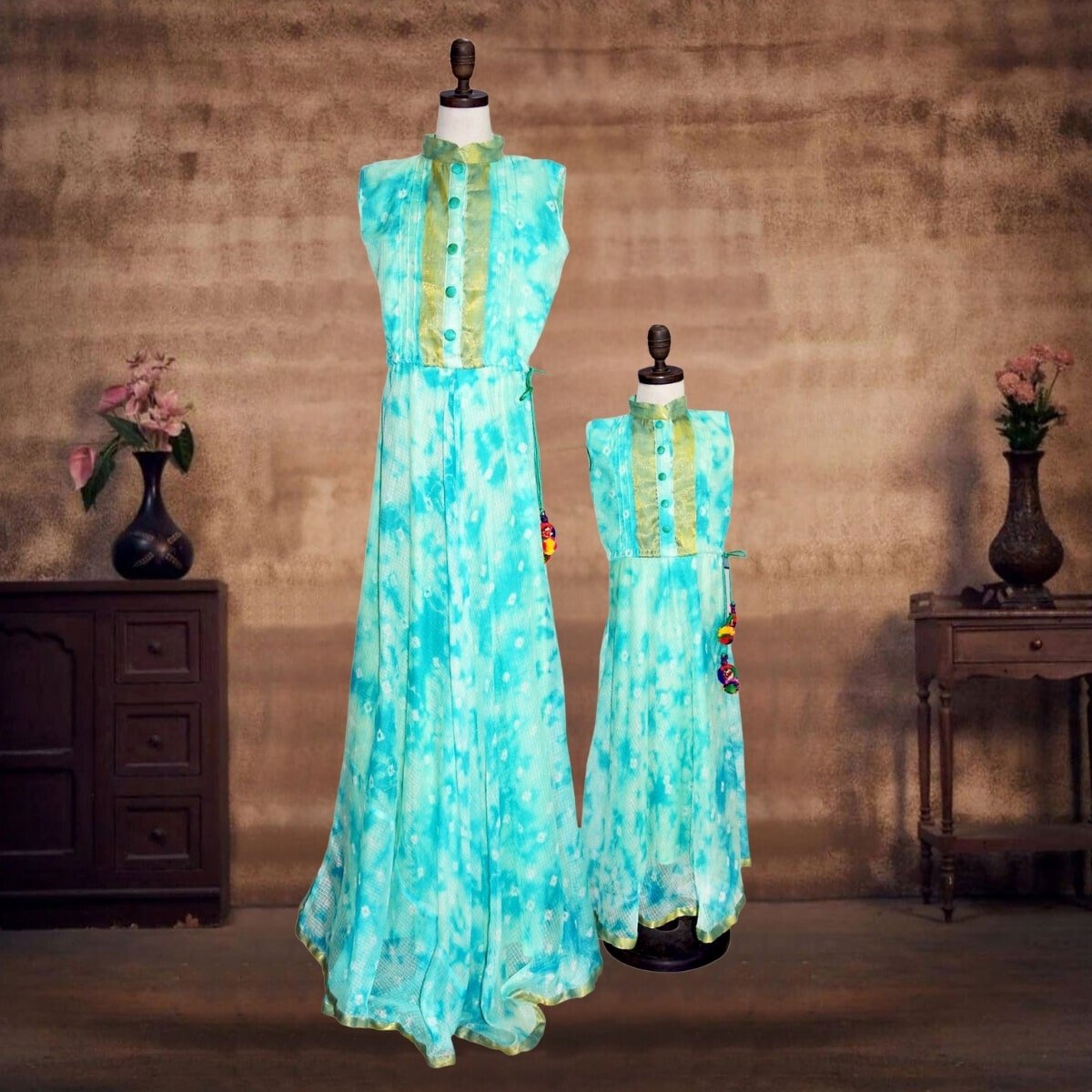 mommy-and-me-sleeveless-long-maxi-matching-dresses