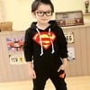 Superman hoodie and pants set for toddler boys, stylish birthday or casual wear