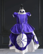 Princess Sofia birthday dress for baby girl, cute themed outfit for first birthday party