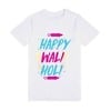 Custom kids family Holi theme t-shirts, fun festive wear
